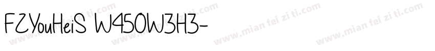 FZYouHeiS W450W3H3字体转换